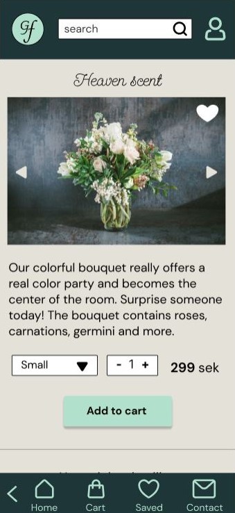 image of gallery screen mobile app  design